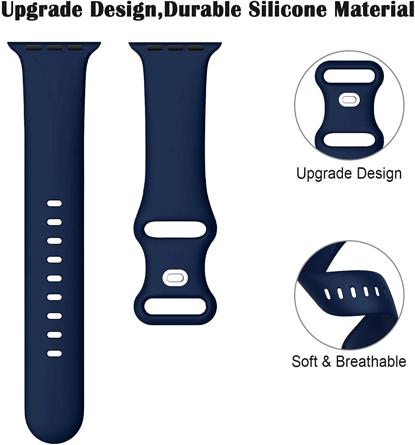Silicone Strap For Apple Watch Band 40mm 44mm 46mm 45mm 41mm 49mm 38 42 Correa Bracelet iWatch series 6 ultra2 7 8 9 se 10 band