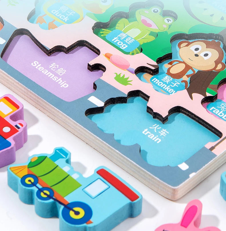 QWZ Kids Montessori Educational Wooden Math Toys Children Busy Board Count Shape Colors Match Fishing Puzzle Learning Toys Gifts