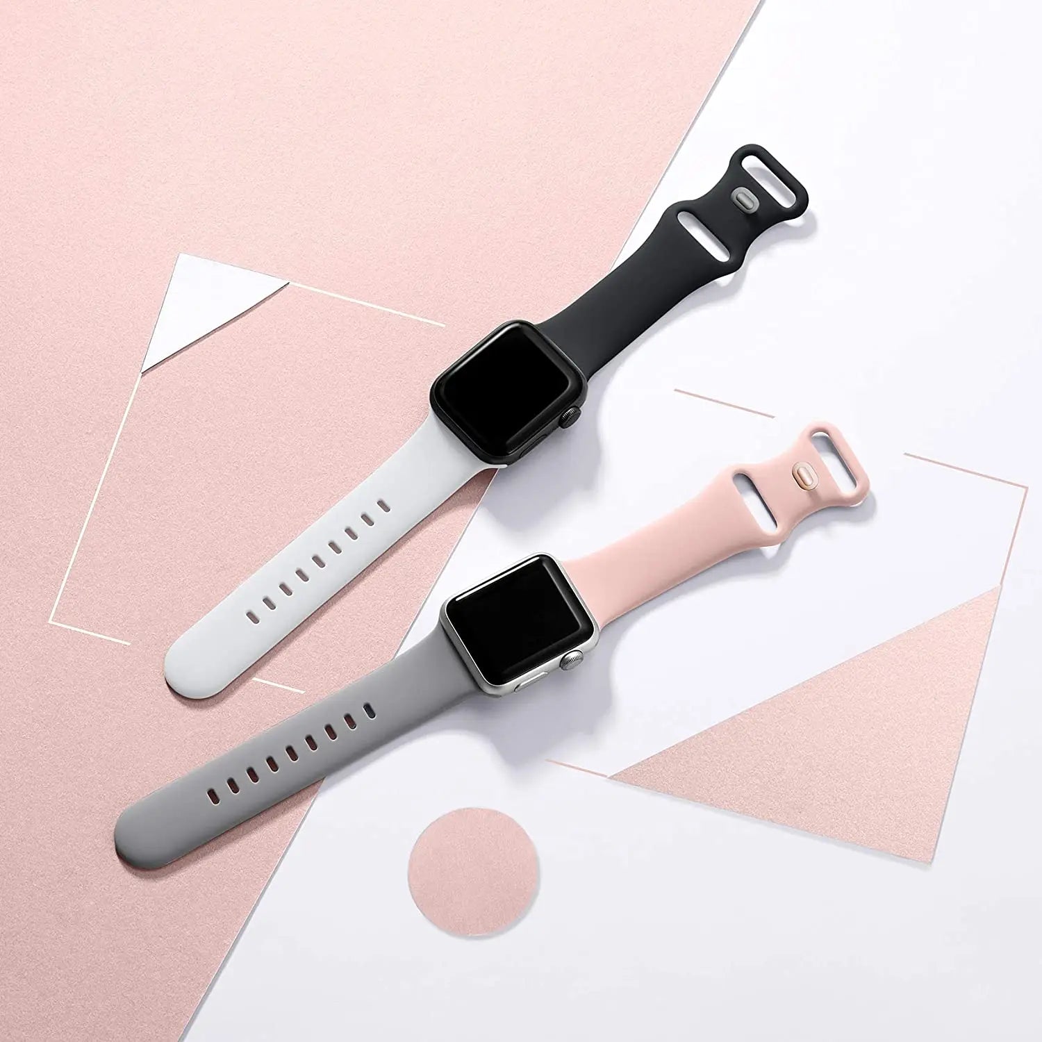 Silicone Strap For Apple Watch Band 40mm 44mm 46mm 45mm 41mm 49mm 38 42 Correa Bracelet iWatch series 6 ultra2 7 8 9 se 10 band