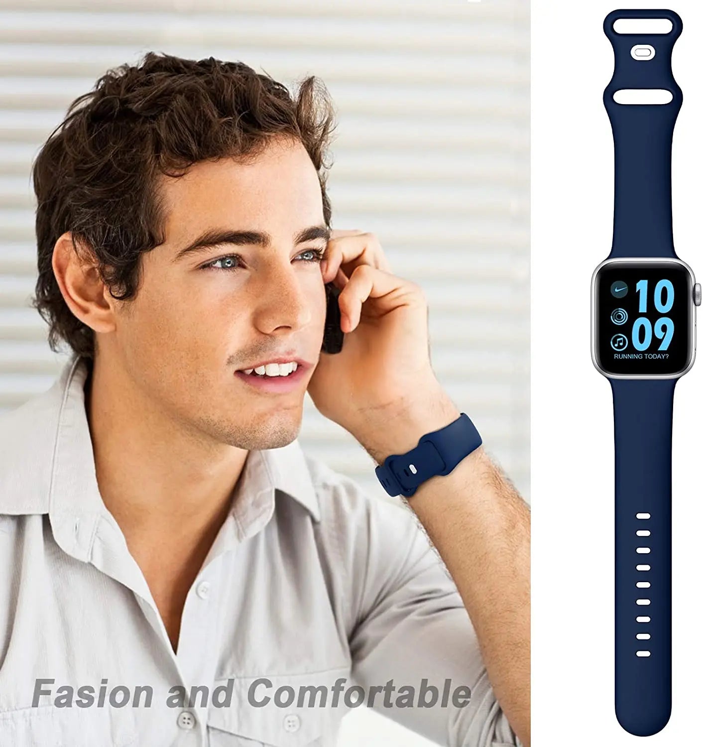 Silicone Strap For Apple Watch Band 40mm 44mm 46mm 45mm 41mm 49mm 38 42 Correa Bracelet iWatch series 6 ultra2 7 8 9 se 10 band