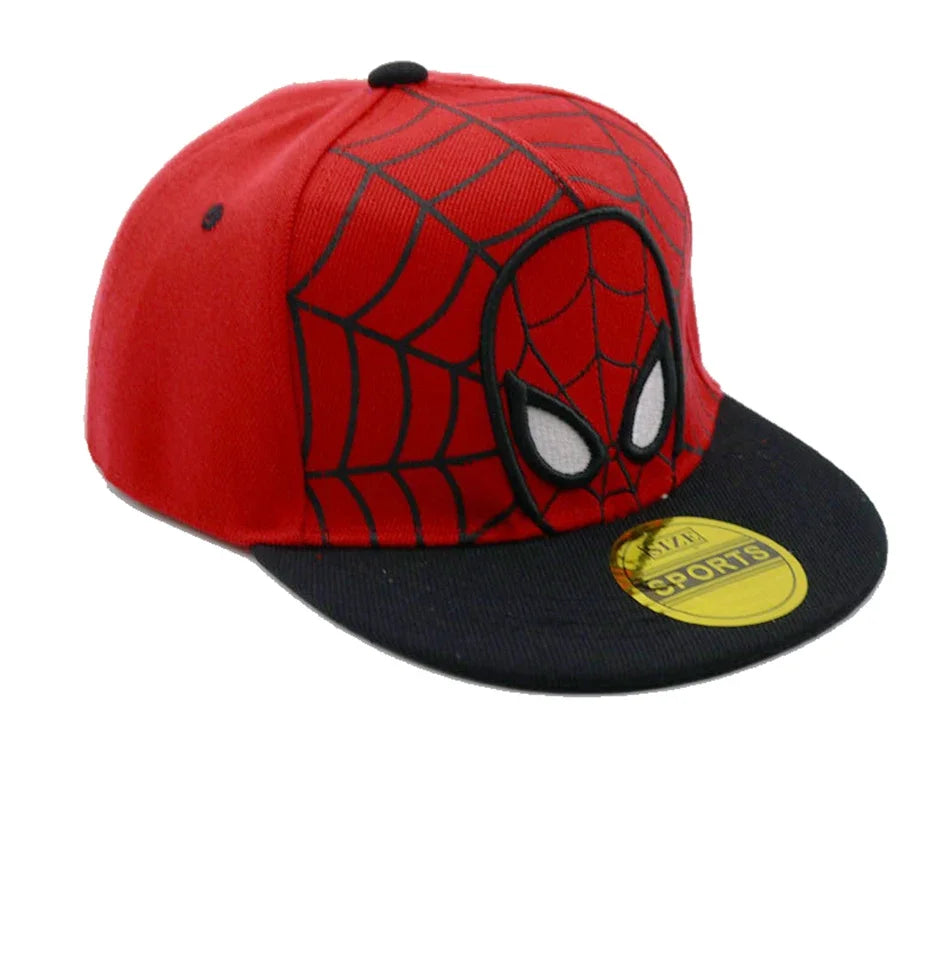 Disney Anime Cartoon Spiderman Kids Hats Toddler Baby Baseball Cap Autumn Spring Children's Snapback Hip Hop Caps For Boys Girls