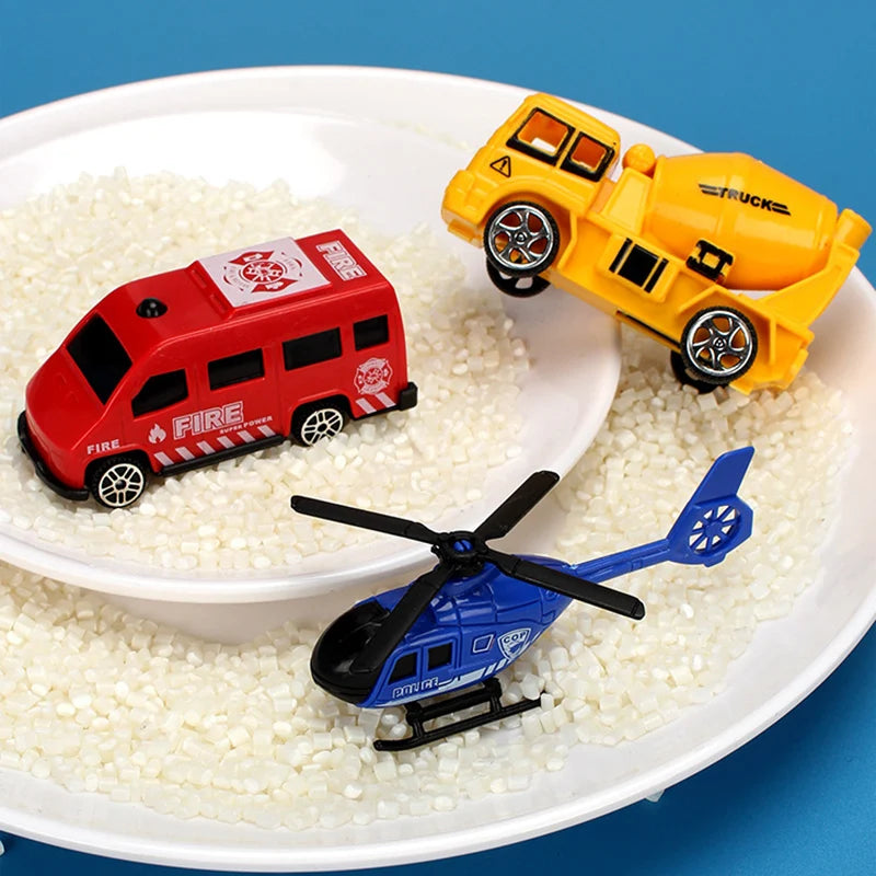 Children's Track Parking Lot Fire Truck Police Engineering Vehicle Dinosaur Car Toys Multi-Storey Car Parking Building For boys