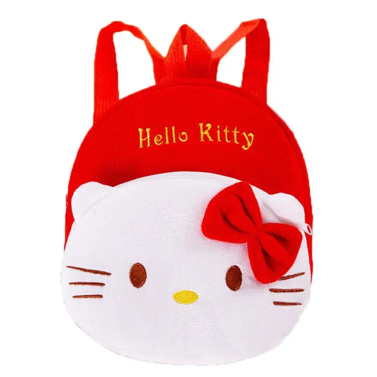 Sanrio Hello Kitty Anime Cute Backpack Cartoon Plush Backpack Kindergarten Schoolbag Kawaii Shoulders Bag Cosplay Surprise Gifts