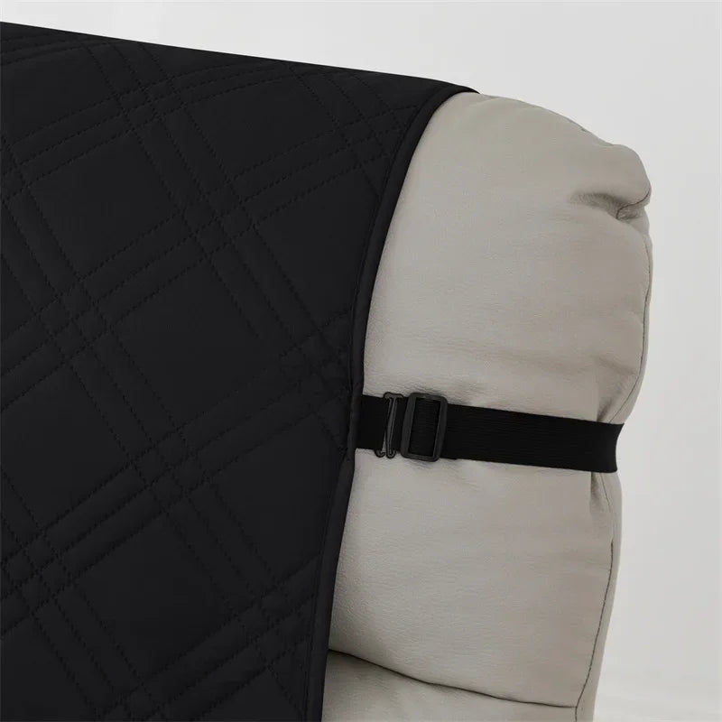 1seater Waterproof Recliner Cover Solid Color Quilted Armchair Slipcover Pet Kids Accent Couch Cushion Living Room Hotel Home