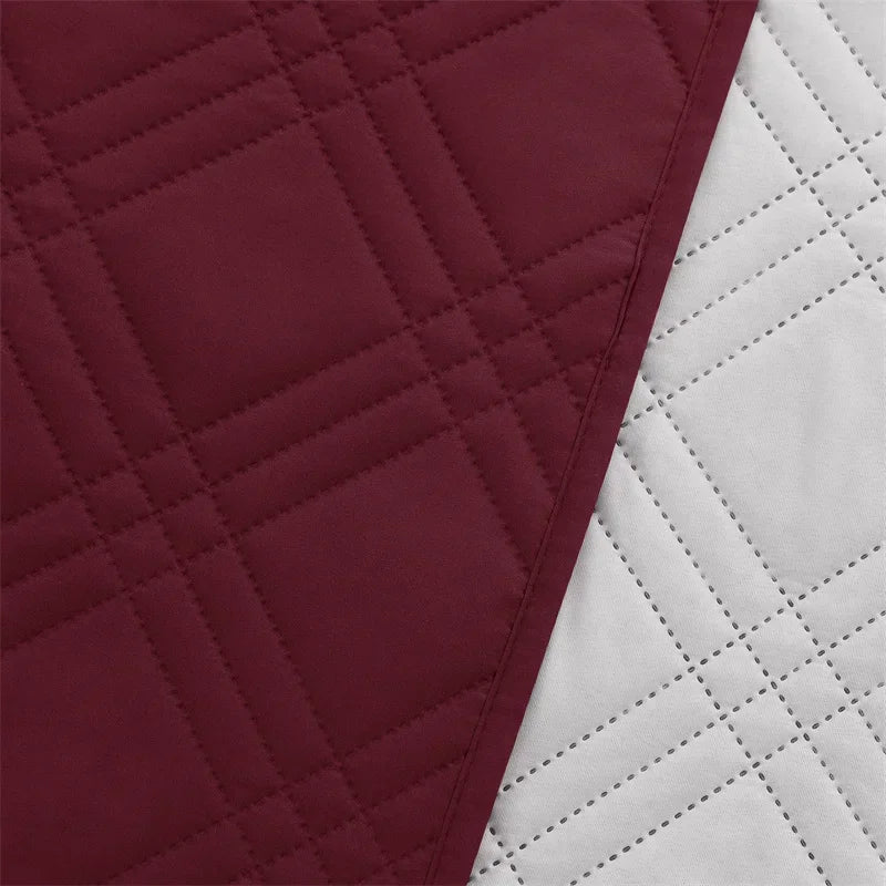 1seater Waterproof Recliner Cover Solid Color Quilted Armchair Slipcover Pet Kids Accent Couch Cushion Living Room Hotel Home