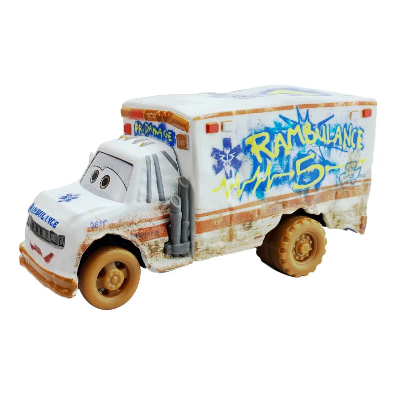 Disney Pixar Cars 3 2 Toy Lightning Mcqueen Mack Truck Mater Miss Fritter Frank Queen car racer Metal Collection children gift