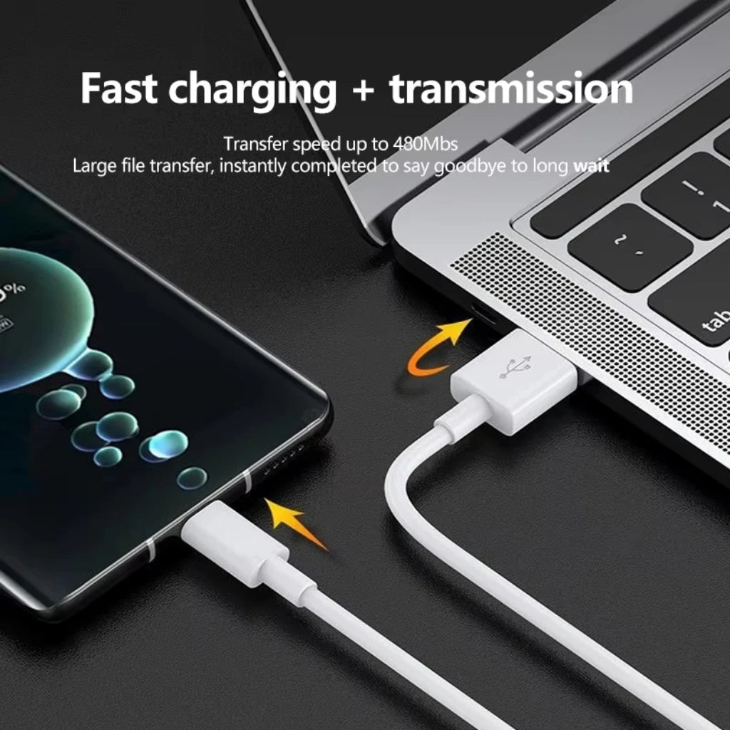 USB Type C Fast Charging Cable for Huawei Mate 40 50 Mobile Phone USB-C Wire Phone Data Cord for Xiaomi Samsung Oneplus POCO