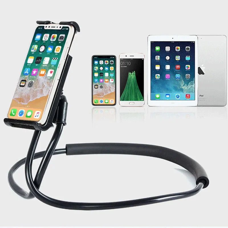 Flexible Mobile Phone Holder Hanging Neck Lazy Necklace Bracket Bed 360 Degree Phones Holder Stand For iPhone Xiaomi Samsung