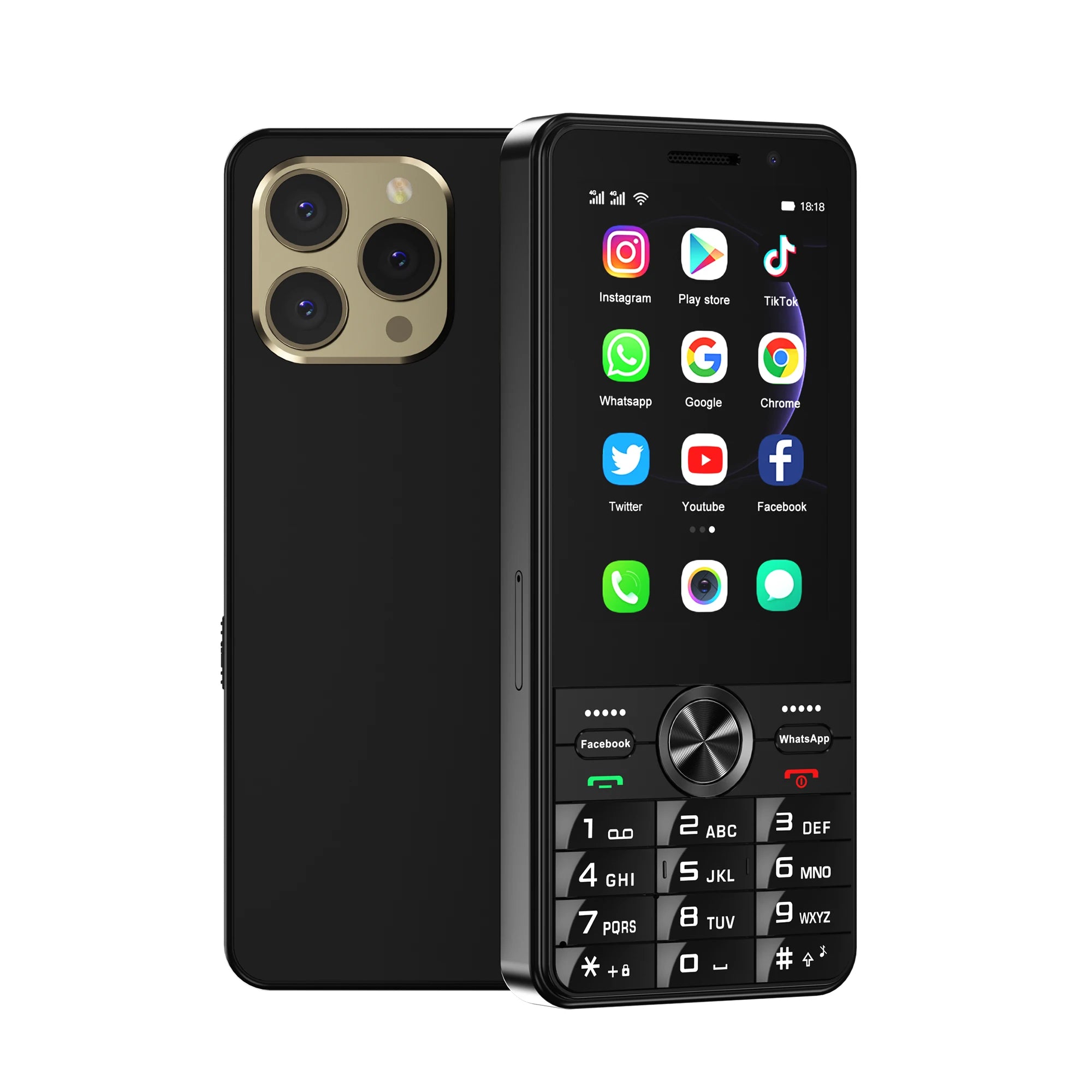 2025 New 4G Network Android Smart Phone 3.5" Screen 2 SIM Dual Camera Android 8.1 2+16GB WIFI GPS Play Store Mobile Phone Type-C