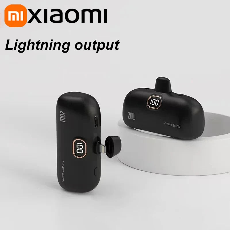 Xiaomi 5000mAh Mini Wireless Power Bank Capsule Mobile Power Supply Emergency Fast charging External Battery For IPhone Samsung