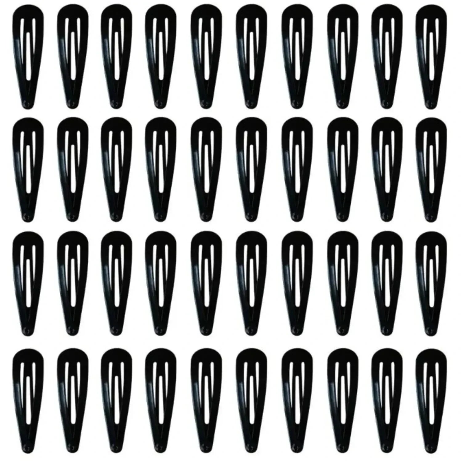 50Pcs Snap Hair Clips Candy Color Glossy 2 Inches No Slip Metal Hair Pins Clips Barrettes Accessories for Baby Girls Toddlers