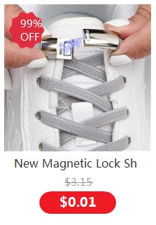 1Pair No Tie Shoe laces Press Lock Shoelaces without ties Elastic Laces Sneaker Kids Adult 8MM Widened Flat Shoelace for Shoes