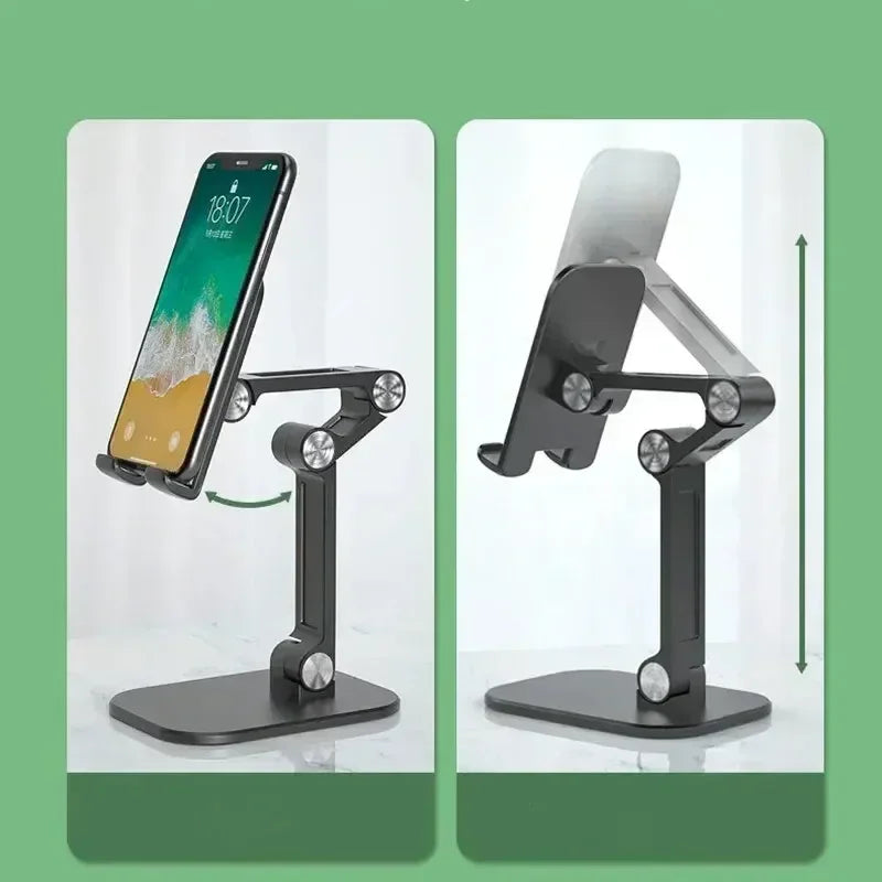 Adjustable Desktop Mobile Phone Holder Stand Foldable Desktop Tablet Bracket For iPhone iPad Samsung Galaxy Tab Xiaomi Pad Mount