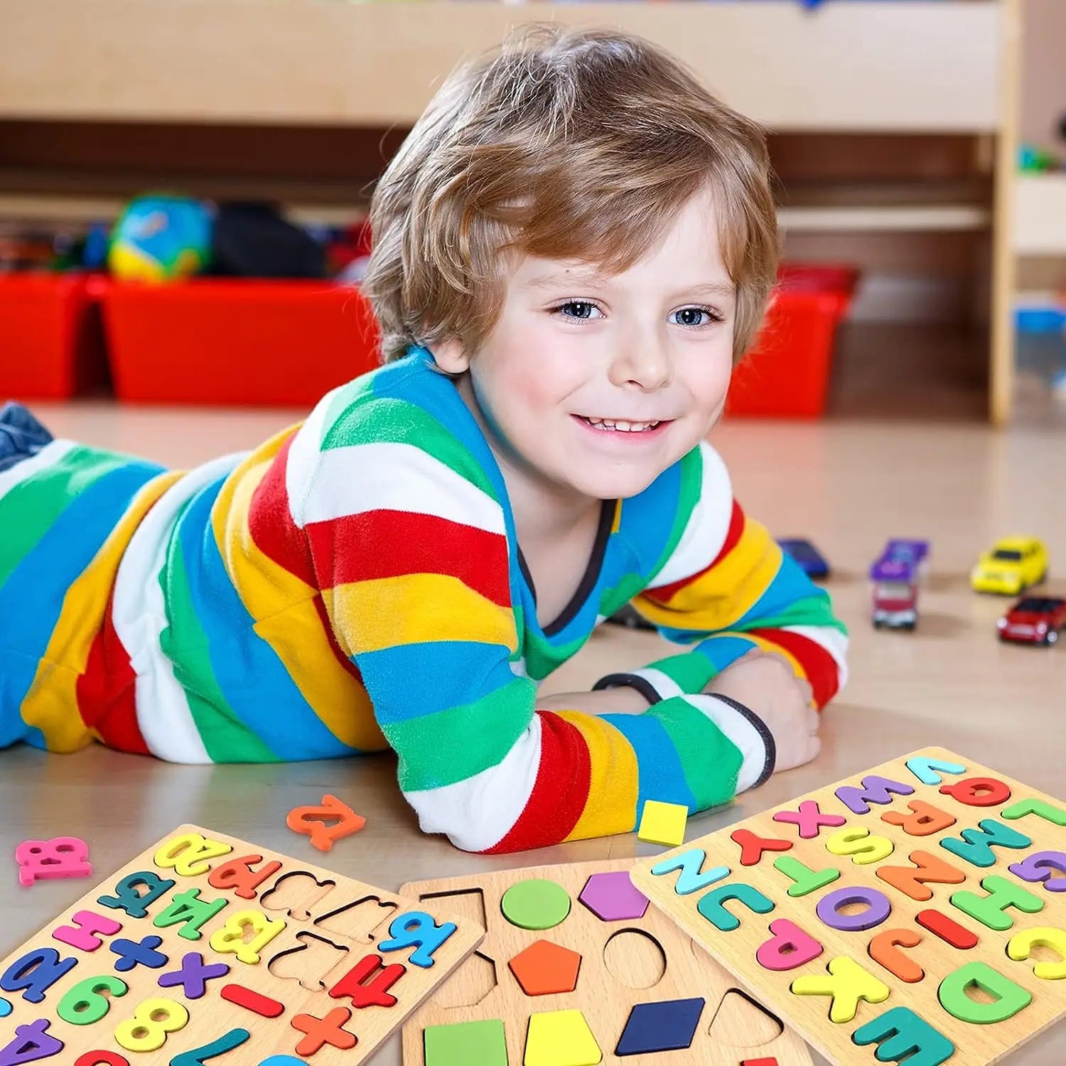 Wooden Puzzles Toys for Kids 3 Year Alphabet Numbers Children Montessori Educational Learning Toys abc Letters Preschool Gift