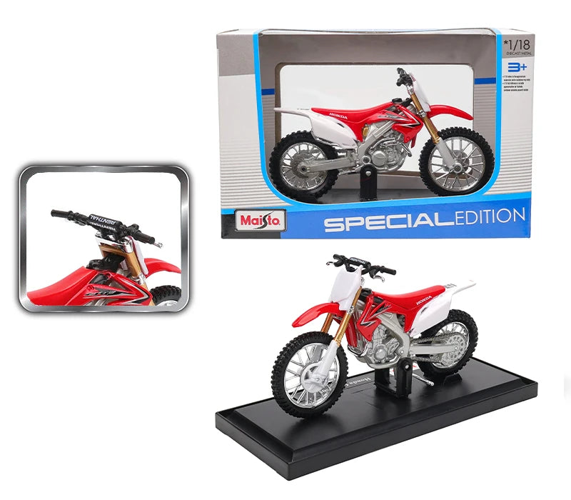 Maisto 1:18 Honda CRF450R Africa Twin DCT 600F Static Die Cast Vehicles Collectible Hobbies Motorcycle Model Toys