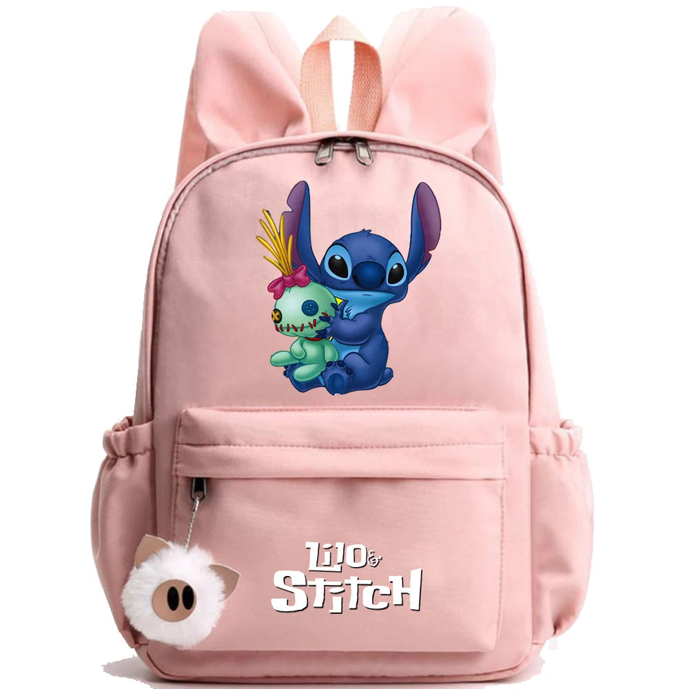 Cute Disney Lilo Stitch Backpack for Girl Boy Student Teenager Children Rucksack Women Casual School Bags Kids Birthday Gift Toy