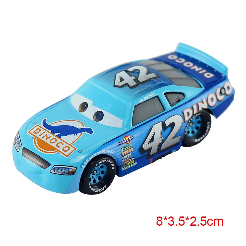 Disney Pixar Cars 3 Toys Lightning Mcqueen Race Div Fritter Miss Frank Collection 1:55 Diecast Metal Alloy Model Car Toy Gifts