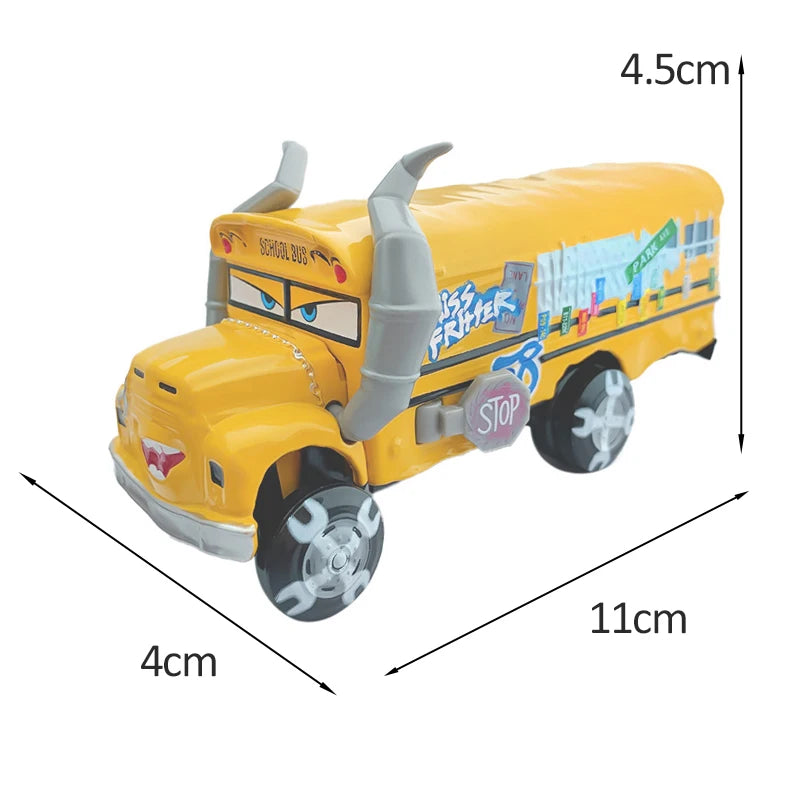Disney Pixar Cars 3 2 Toy Lightning Mcqueen Mack Truck Mater Miss Fritter Frank Queen car racer Metal Collection children gift