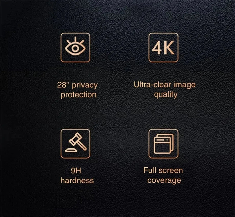 1-4Pcs Anti-spy Tempered For IPhone 15 14 13 12 11Pro Full Cover Privacy Screen Protector For IPhone X XS Max XR Glass