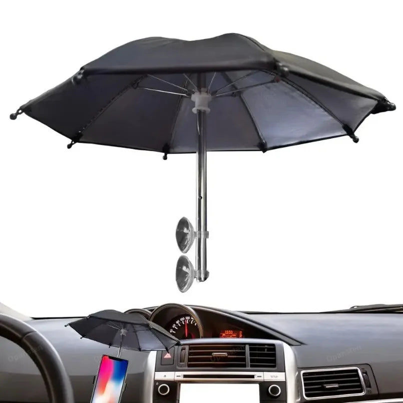 Mobile Phone Parasol Phone Umbrella Sun Anti-Glare Sun Shade Cover Car Visor Sunshade Sucker Holder For iPhone Samsung Live