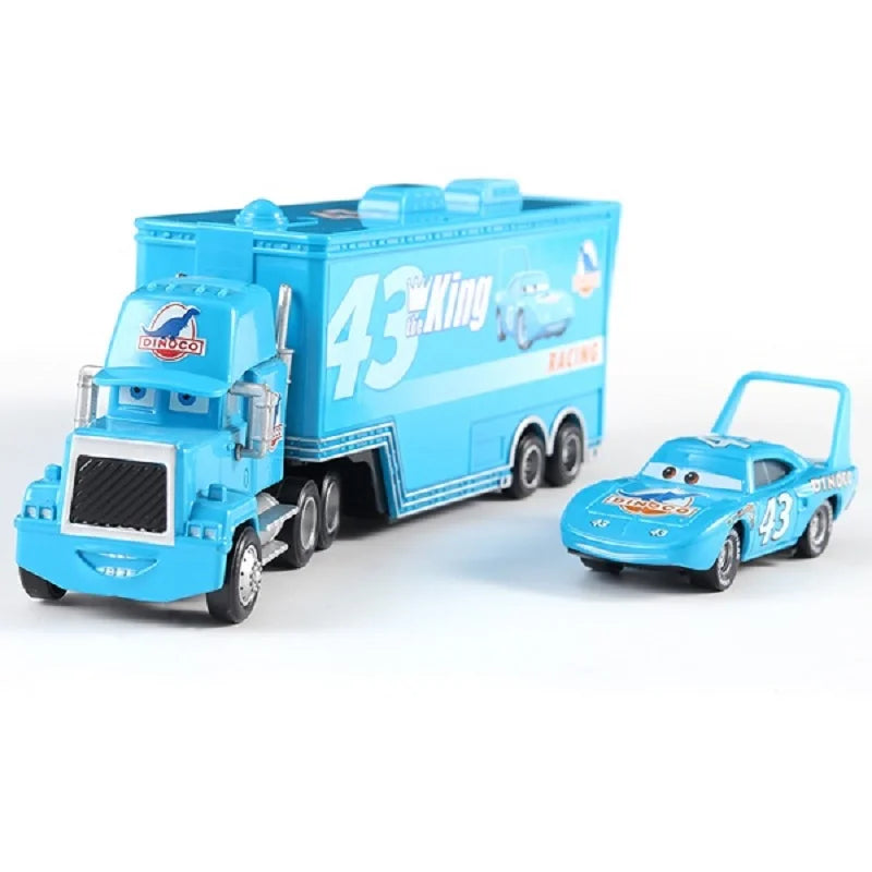 Cars 2 Disney Pixar Racing 3 1 Toy Lightning McQueen Jackson Storm Chick Hicks Mack Truck Collection Die Metal Model kids Gift
