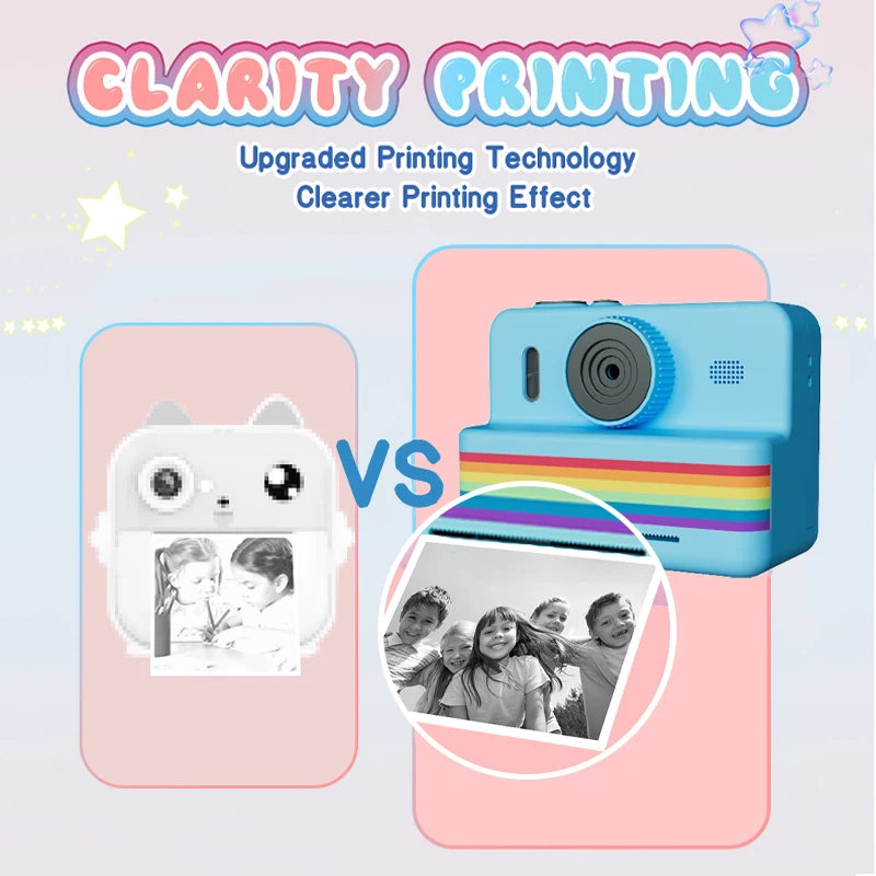 Children's printable camera toy small camera gift for boys and girls