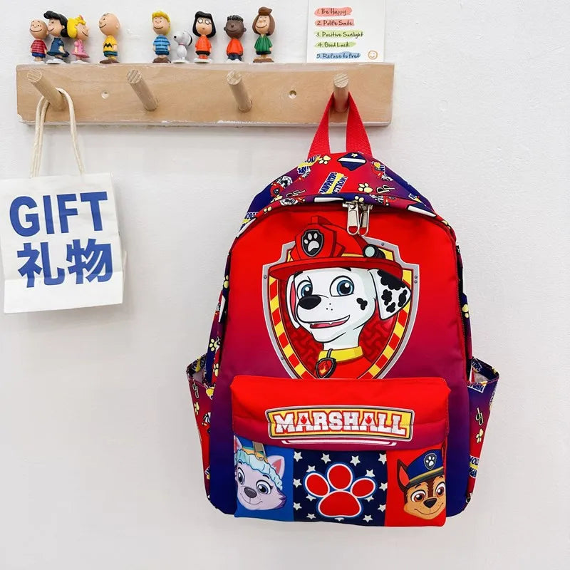 Original PAW Patrol Backpack Schoolbag Skye Chase Anime Figure Boys Girls Puppy Patrol Doll Cute Cartoon for Children Toys Gifts