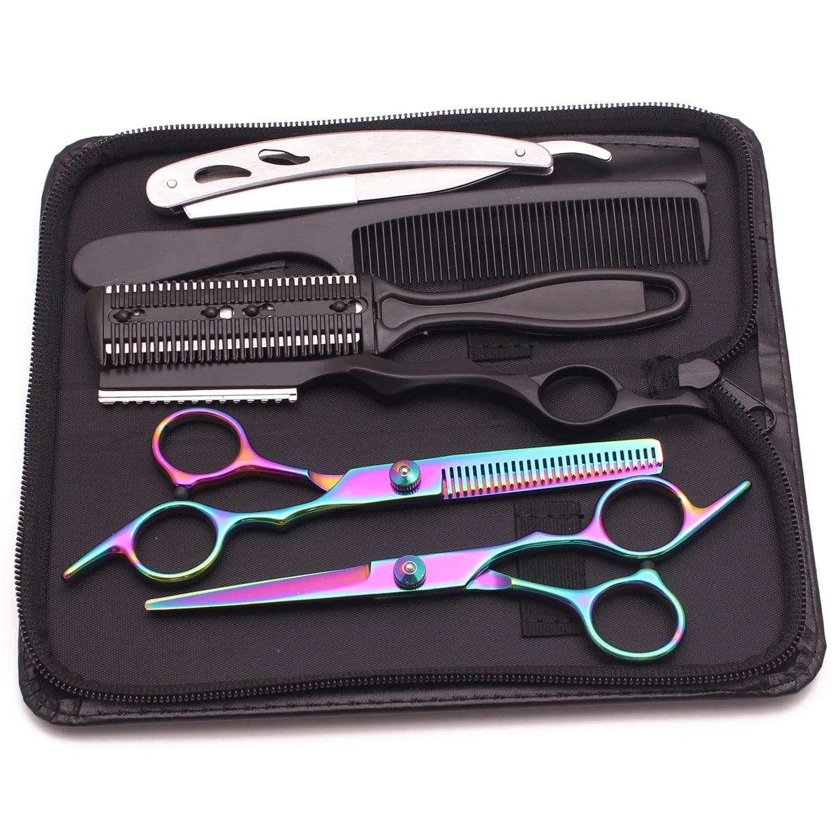 Hair Scissors 6" JP Stainless Hairdressing Scissors Barber Shop Hair Cutting Scissors Thinning Shears Haircut Set Dropshipping