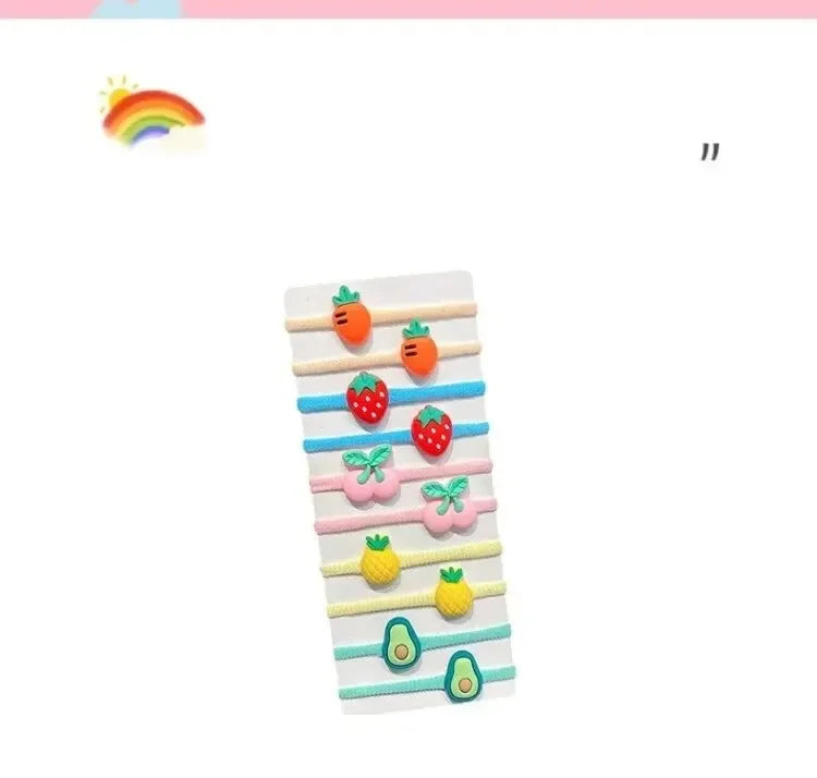 50/40/30pcs Cute Rubber Bands for Children Will Not Harm Hair with Good Elasticity. Girl Baby Headbands and Cute Girls Headdress
