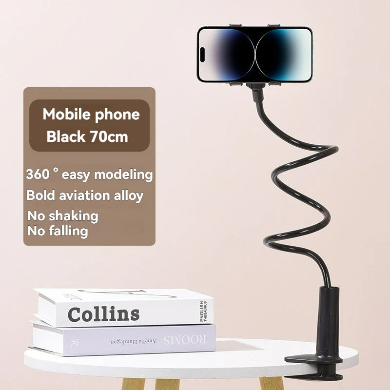 360 Clip Mobile Phone Holder Stand Portable Flexible Lazy Bed Desktop Bracket Desk Mount Stand Base For iPhone Samsung Xiaomi