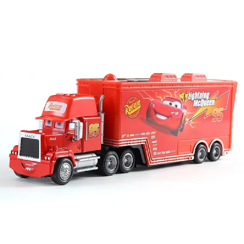 Disney Pixar Cars 3 2 Toy Lightning Mcqueen Mack Truck Mater Miss Fritter Frank Queen car racer Metal Collection children gift