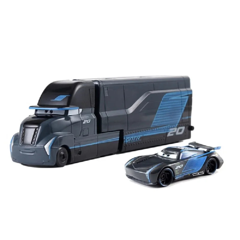 Cars 2 Disney Pixar Racing 3 1 Toy Lightning McQueen Jackson Storm Chick Hicks Mack Truck Collection Die Metal Model kids Gift