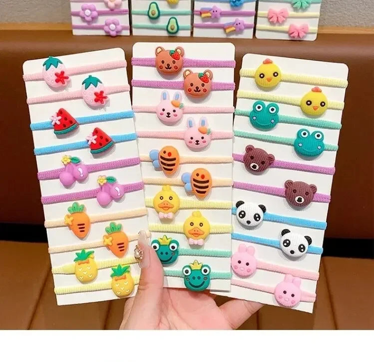 50/40/30pcs Cute Rubber Bands for Children Will Not Harm Hair with Good Elasticity. Girl Baby Headbands and Cute Girls Headdress