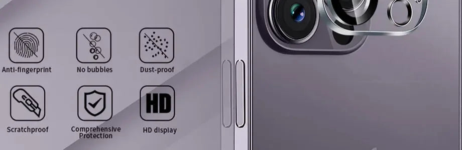 4Pcs Full Cover Protective Glass For iPhone 11 12 13 14 15 Pro Max Camera Protector For iPhone 13 14 Mini Ultra Not Affect Night