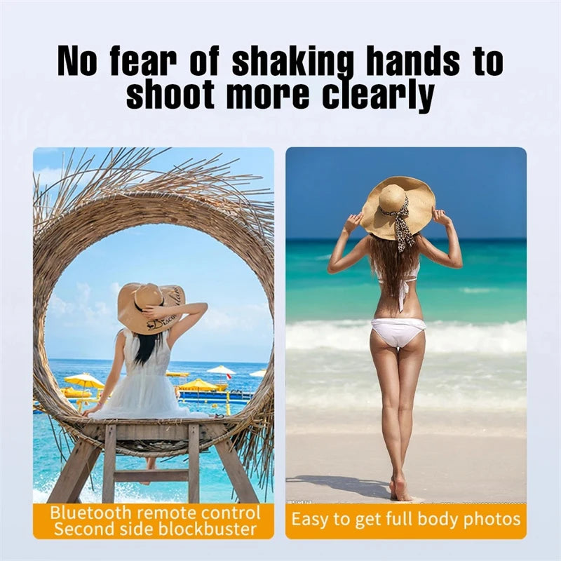 Handheld 360 Degree Flexible Sports Camera Monopod Stand Mobile Phone Holder Mini Selfie Stick Tripod With Wireless Remote