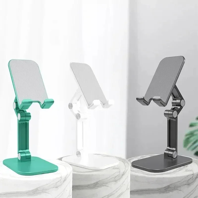 Adjustable Desktop Mobile Phone Holder Stand Foldable Desktop Tablet Bracket For iPhone iPad Samsung Galaxy Tab Xiaomi Pad Mount