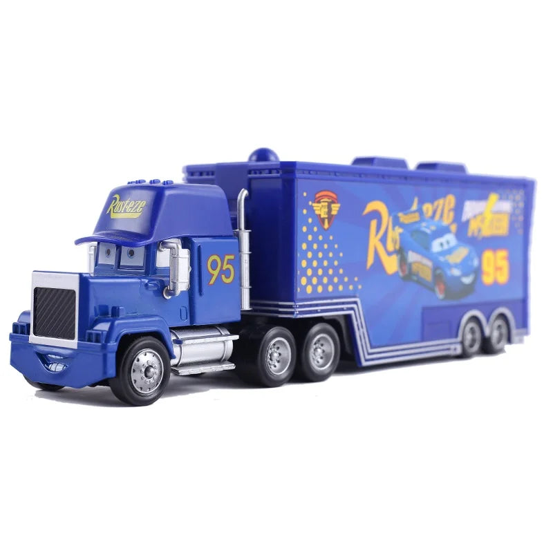 Disney Pixar Cars 3 2 Toy Lightning Mcqueen Mack Truck Mater Miss Fritter Frank Queen car racer Metal Collection children gift