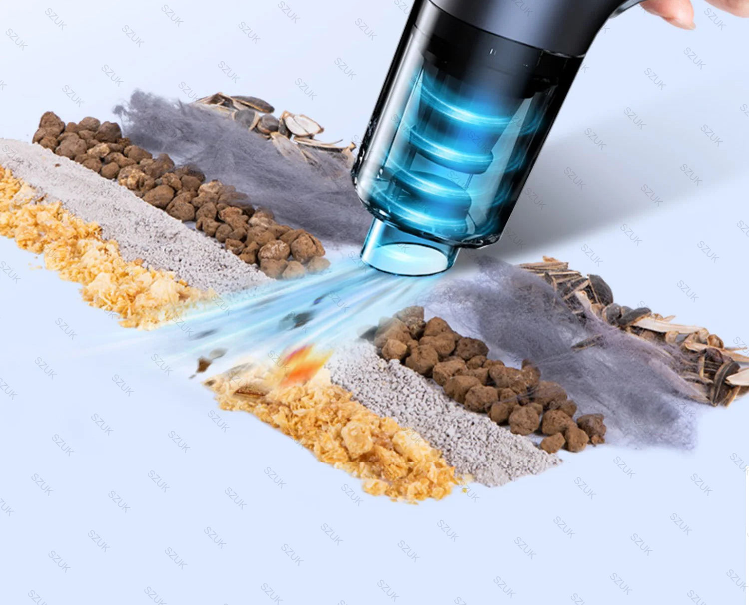 98000PA Car Vacuum Cleaner 1 Powerful Cleaning Machine Car Accessories Wireless Cleaner Appliance Home Auto Robot Strong Suction