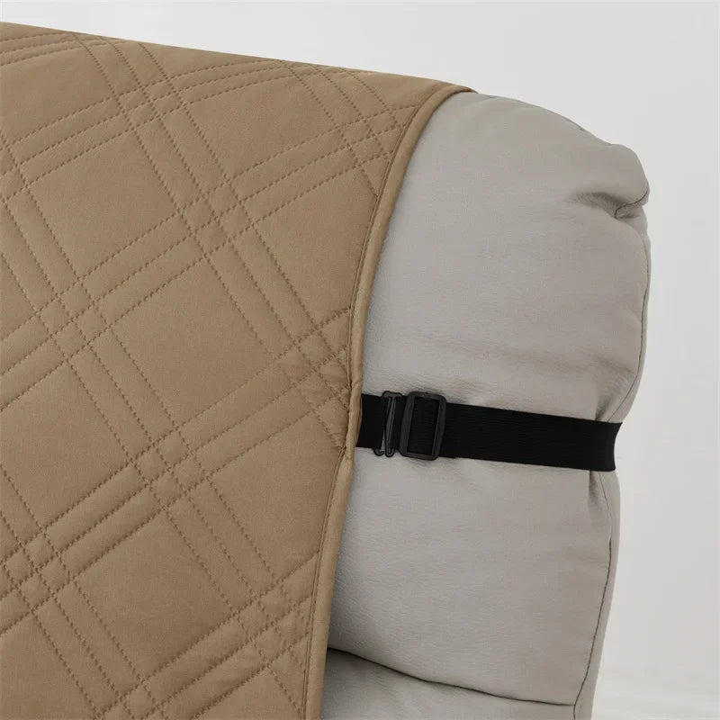 1seater Waterproof Recliner Cover Solid Color Quilted Armchair Slipcover Pet Kids Accent Couch Cushion Living Room Hotel Home