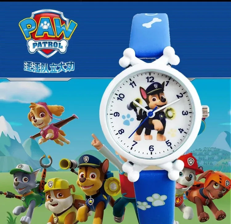 Paw Patrol Watch Cartoon Anime Figure Character Watch Children's Digital Chase Skye Marshall Kids Waterproof Watch Birthday Gift