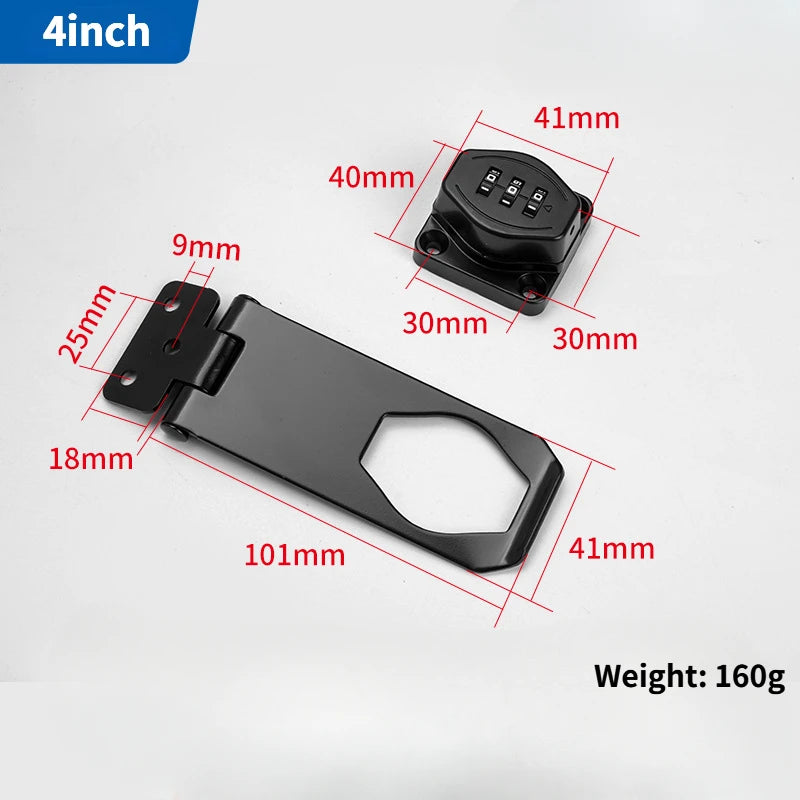 3 Digit Household Security Cabinet Password Locks Keyless Drawer Combination Coded Door Cabinet Home Hardware Zinc Alloy