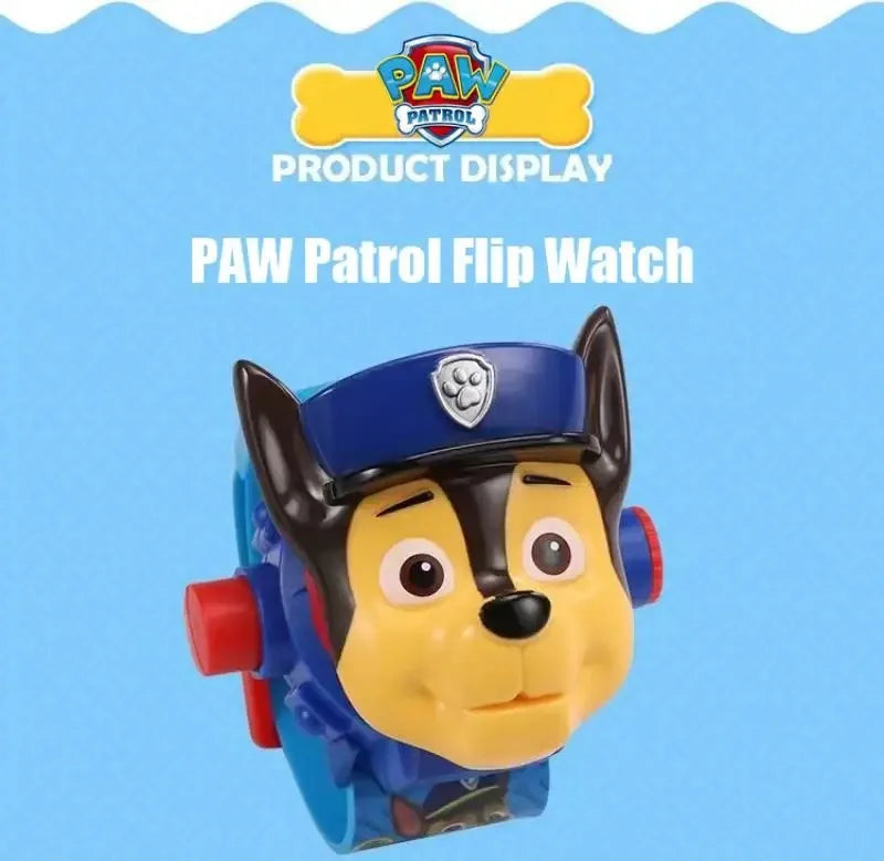 Paw Patrols 3D Projection Digital Watch Dog Marshall Rubble Skye Chase Kid Gift for Boys and Girls Anime Action Model Kids Toys