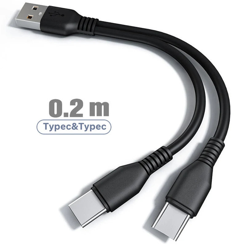 2 in 1 USB Type C Micro USB C Cable Mobile Phone Fast Charging Cable For Huaiwei Samgsung Xiaomi Type C Charge Cord Wire