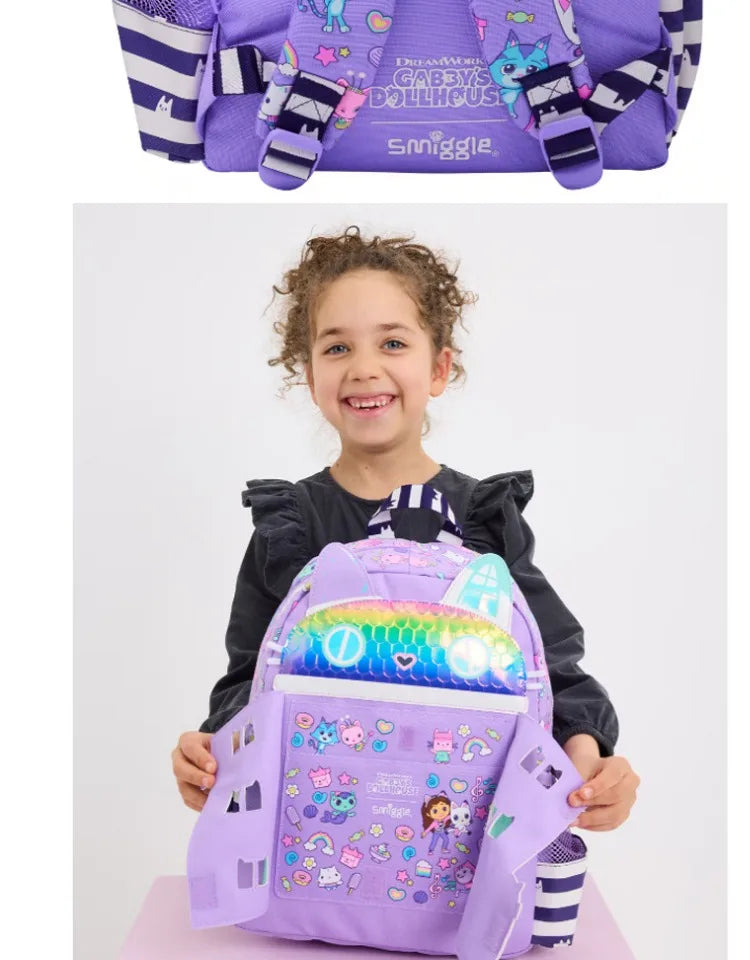 Genuine Australia Smiggle Gabby's Dollhouse Cartoon Series Children School Bag Anime Backpack Student Gift Separate Purchases