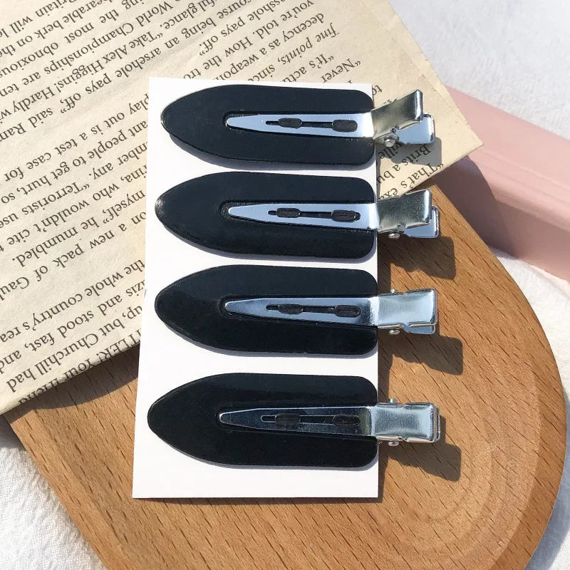 4pcs/set No Bend Seamless Hair Clips Side Bangs Barrette Makeup Washing Face Accessories Women Girls Styling Hairpins