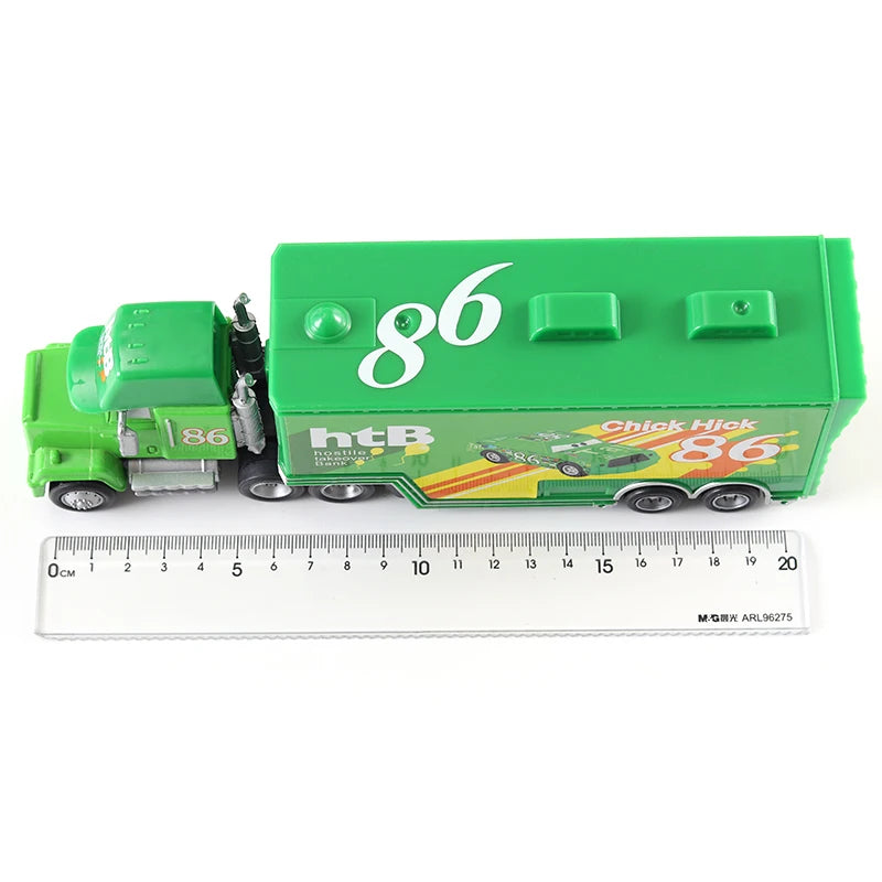 Disney Pixar Cars 3 2 Toy Lightning Mcqueen Mack Truck Mater Miss Fritter Frank Queen car racer Metal Collection children gift
