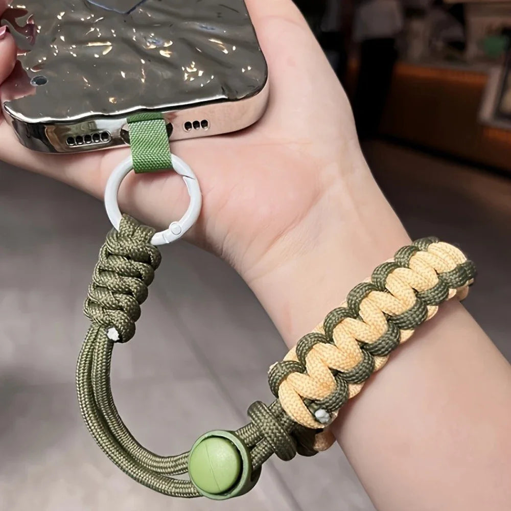 Cute Mobile Phone Lanyard Hanging Decoration Can Be Carried Twist Rope Anti-loss Pendant Fashion Strong Wrist Short Straps Band