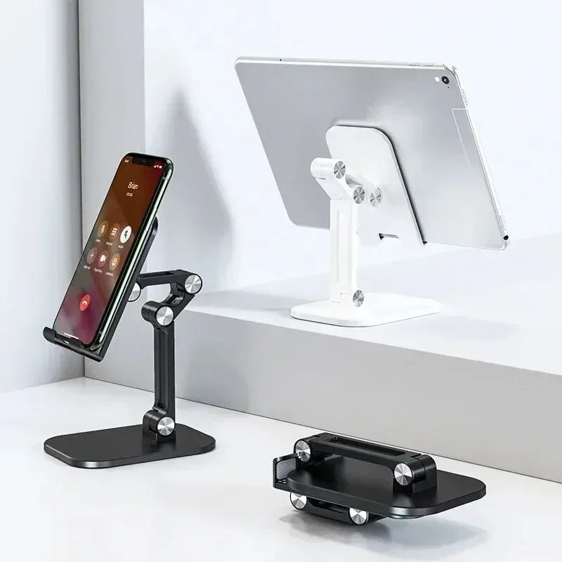 Adjustable Desktop Mobile Phone Holder Stand Foldable Desktop Tablet Bracket For iPhone iPad Samsung Galaxy Tab Xiaomi Pad Mount