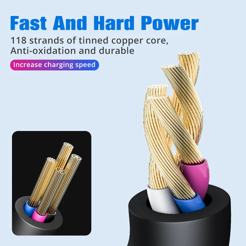 2 in 1 USB Type C Micro USB C Cable Mobile Phone Fast Charging Cable For Huaiwei Samgsung Xiaomi Type C Charge Cord Wire