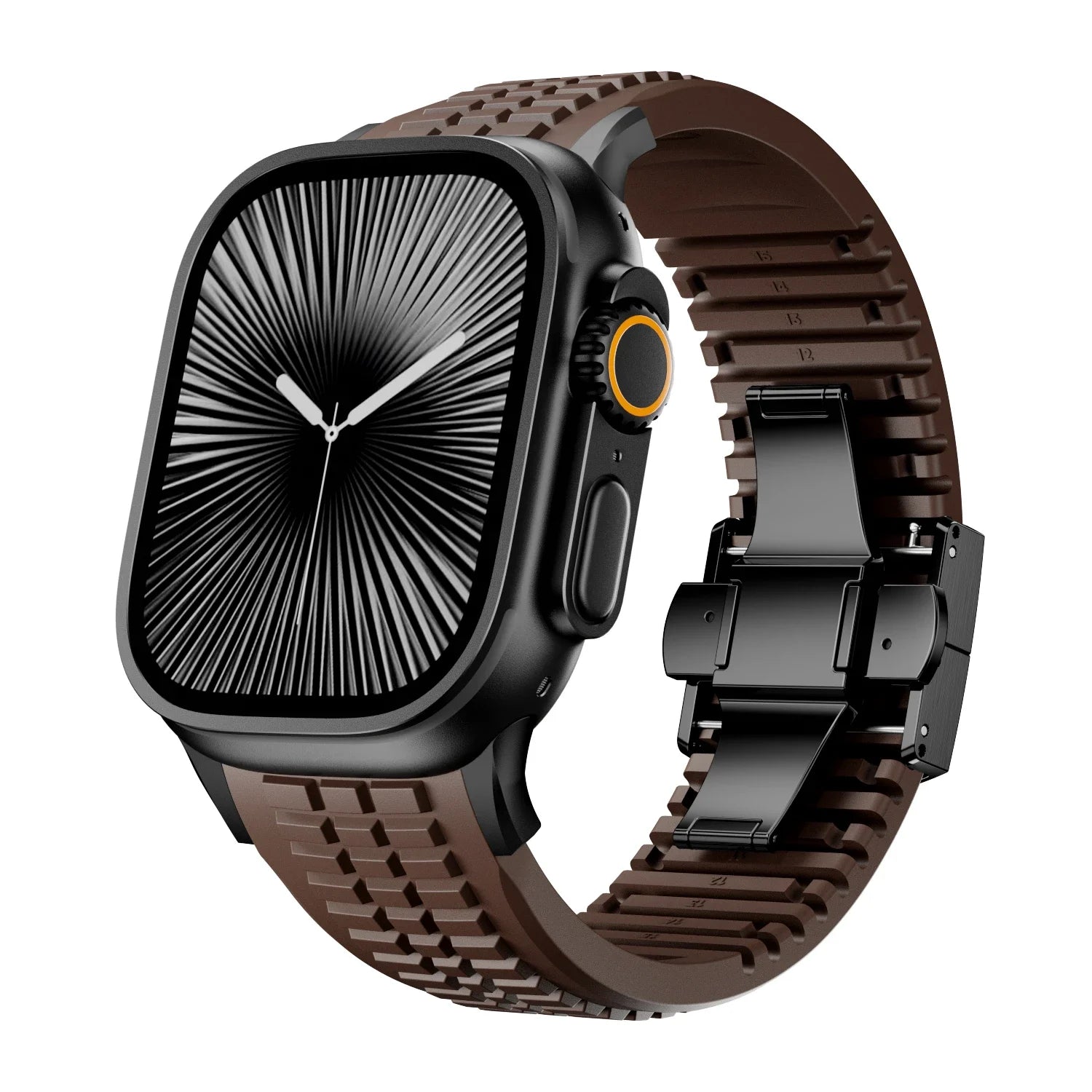 Sport Silicone Band For Apple Watch Ultra 2 Series 10 9 8 7 6 SE 5 4 Luxury Strap For iWatch 44mm 45mm 46mm 49mm Bracelet Correa